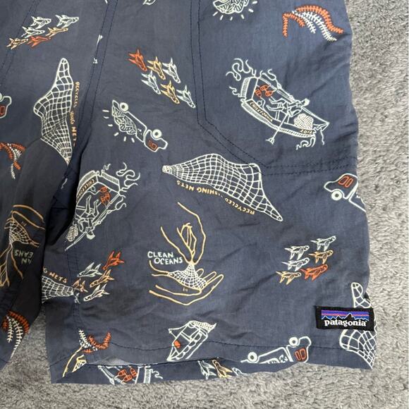 Patagonia Baggies Kids Shells Netplus Swim Trunks Size XL - Picture 3 of 4